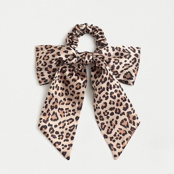 NEW - J.Crew Satin scrunchie with bow - Picture 1 of 3
